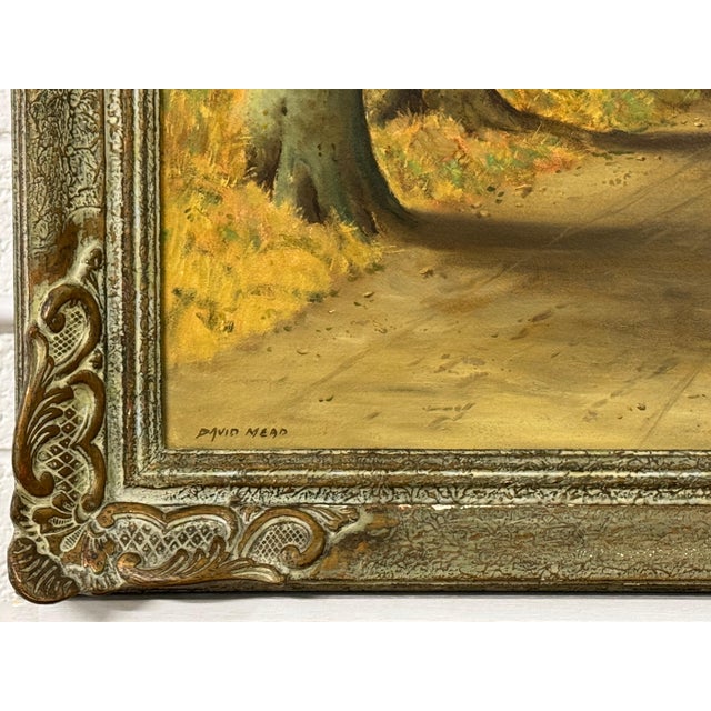 Woman in the Woods walking through trees towards Cottage in English Countryside 1960 Circa For Sale - Image 4 of 18