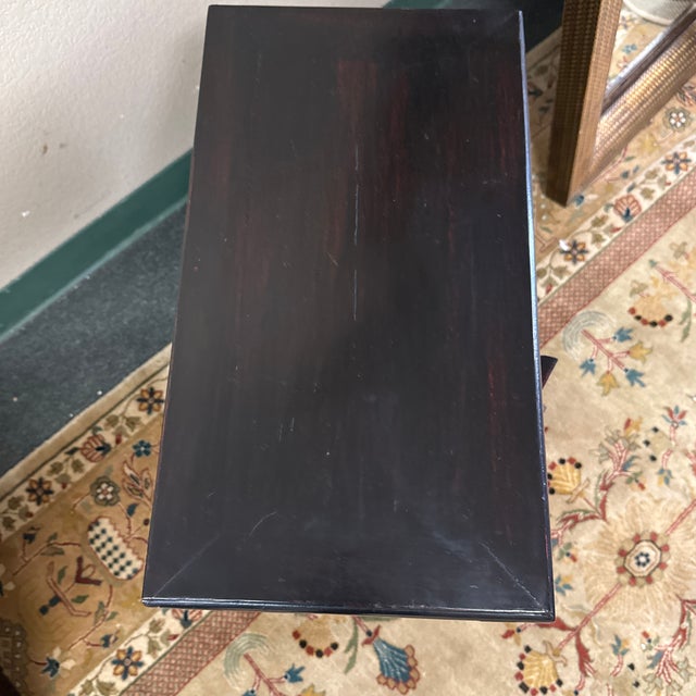 Chinese Lacquered Nightstand For Sale - Image 10 of 12