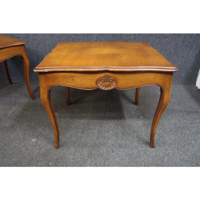 Brown Louis XV Style Meldan Furniture Side Tables For Sale - Image 8 of 10