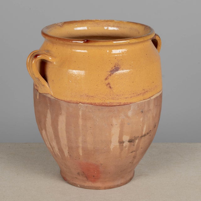 Ceramic French Terracotta Vase or Pot À Confit 11.75"h For Sale - Image 7 of 11