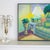 Postmodern Fauvist Painting of a Living Room Interior Still Life Signed Henson For Sale - Image 3 of 10
