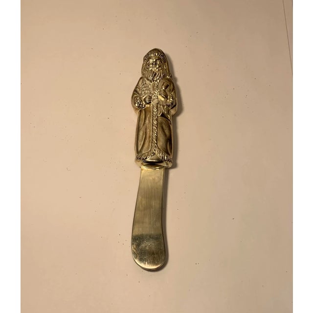 Vintage Santa Godinger Butter Knife For Sale - Image 4 of 7