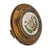 Late 19th Century Victorian Enamel Micromosaic 22k Yellow Gold Lyre Brooch For Sale - Image 4 of 6