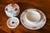 Antique Villeroy & Boch Dresden Cheese Dome With Underplate Red Poppy Thorny Vine Ceramic Butter Dish Late 19th C. German Pottery For Sale In Washington DC - Image 6 of 8