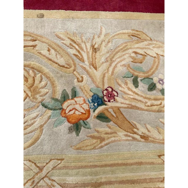 Large Savonnerie Hand Tufted Rug, 1950s For Sale - Image 16 of 18