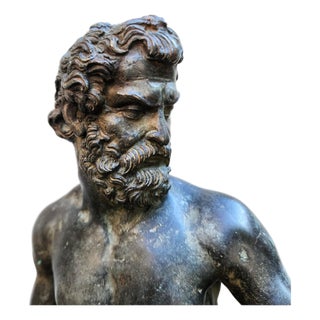 Antique Bronze Neptune Sculpture from After Gianbologna, 1900s For Sale