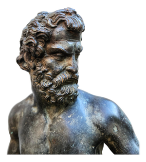 Antique Bronze Neptune Sculpture from After Gianbologna, 1900s