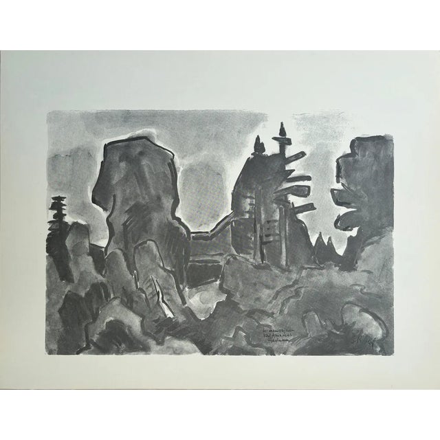 Karl Schmidt-Rottluff, Composition, 1966, Original Lithograph For Sale - Image 7 of 7