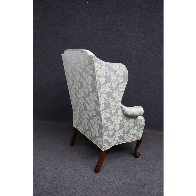 Hickory Chair Chippendale-Style Wingback Chair For Sale - Image 10 of 11