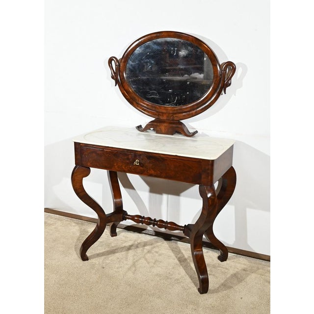 Early 19th Century Dressing Table in Mahogany For Sale - Image 3 of 18