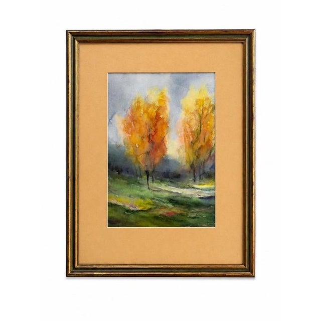 Jusa, Landscape, 20th Century, Watercolor For Sale - Image 6 of 6