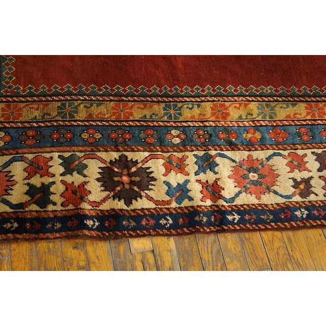 Mid 19th Century Mid 19th Century Caucasian Kazak Carpet ( 4' x 8'8" - 122 x 264 ) For Sale - Image 5 of 6