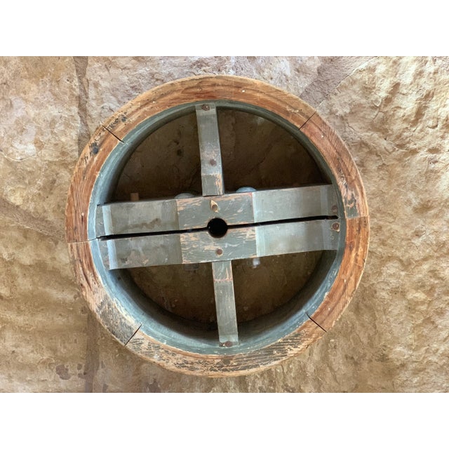 Early 19th Century Large Industrial French Circular Wood Factory Mold For Sale - Image 11 of 12