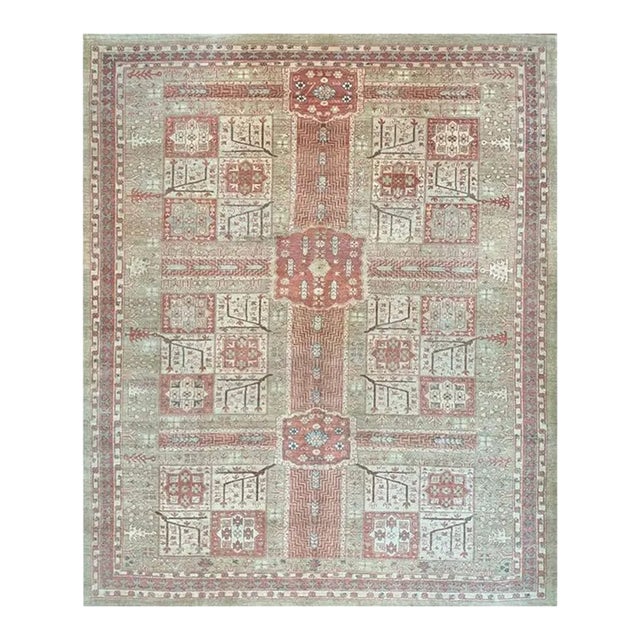 1990s Old Persian Bakshayesh Area Rug 10’5″ X 12’7″ For Sale