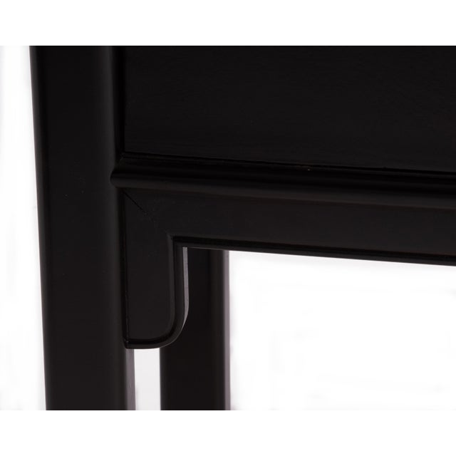 Wood Century Furniture Chin Hua Pagoda Console Credenza Raymond Sobota Brass Black Lacquer 1970s For Sale - Image 7 of 14