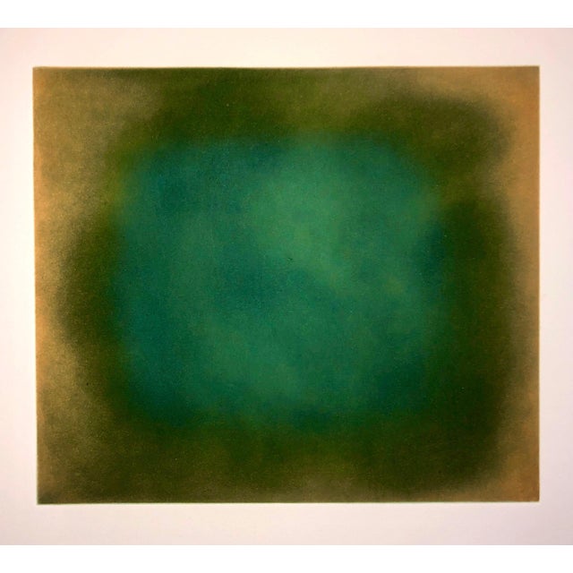 Joe Novak, Abstract Color Field Gradient Monoprint Aquatint Etching California Minimalism, 2001 For Sale