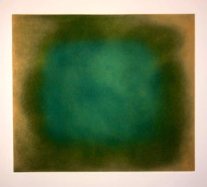 Joe Novak, Abstract Color Field Gradient Monoprint Aquatint Etching California Minimalism, 2001