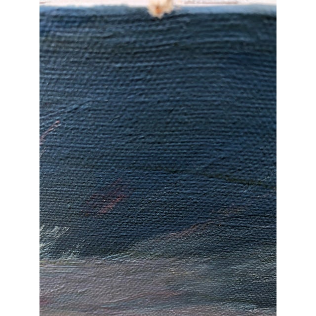 1980s 1972 Regionalist Rural Winter Landscape Oil Painting Signed D. Gardner For Sale - Image 5 of 7