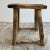 Brown Vintage Elm Wood Stool For Sale - Image 8 of 8