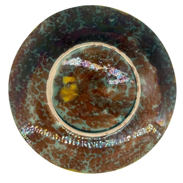 Blue A Joseph Holdcroft Majolica Cobalt Blue-Glazed Fish Plate, English, Ca. 1880 For Sale - Image 8 of 9