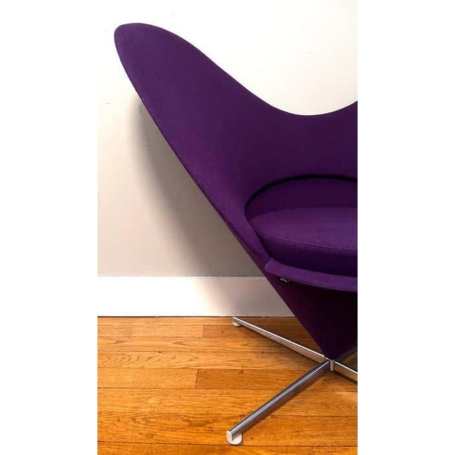 Textile Vitra Heart Cone Chair by Verner Panton, Switzerland, 1958 For Sale - Image 7 of 17