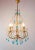 Italian Chandelier with Blue Glass Droplets, 1960s, in Very Good conditions. Designed 1960 to 1969 Up to 250V (Europe/UK...