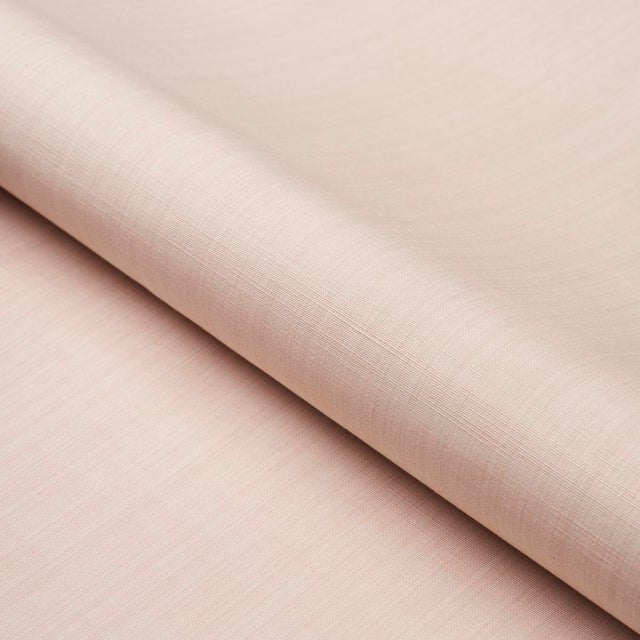 SAMPLE - Schumacher X Mark D. Sikes Gracie Solid Strie Fabric In Blush For Sale
