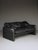 1970s Two Seater Maralunga Sofa in Black Leather from Cassina, 1970s For Sale - Image 5 of 18