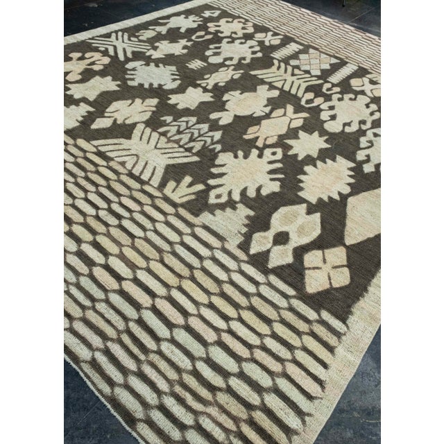 Turkish Turkish Kilim Oriental Handmade Flatweave 9'7" x 12'5" #18676 For Sale - Image 3 of 8