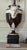 Brown Fine Antique 19th Century Italian Creamware Urn With Goat Mask Handles Mounted as a Table Lamp For Sale - Image 8 of 15