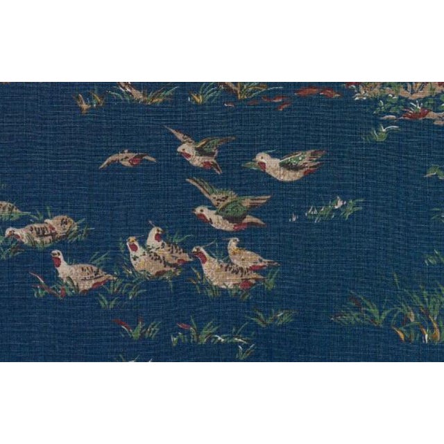 Covey Linen Pillow Cover in Indigo Blue, 12x22 Pillow For Sale - Image 4 of 4