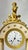 Metal 19th Century French Empire Ormolu Bronze and White Marble Portico Clock For Sale - Image 7 of 12