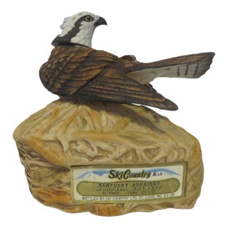 1985 Signed Kent Pendleton Limited Edition Female Osprey W Baby Excellent Cond. 750 Ml For Sale