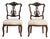 Pair of Victorian Carved Chairs With Upholstered Seats United Kingdom 19th Century For Sale