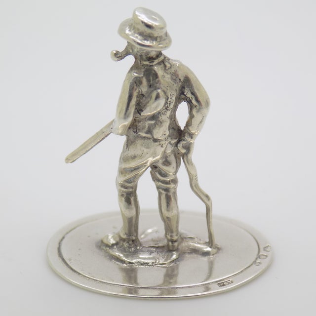 Metal Vintage Silver 835 Country Gentleman Hunting Figurine, Netherlands, 1978 For Sale - Image 7 of 12