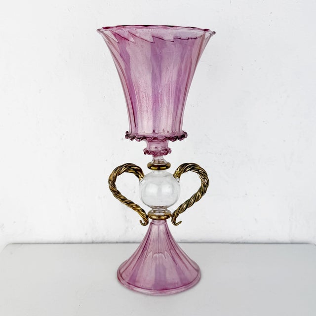 Vintage Murano Glass Goblet, 1930s For Sale - Image 15 of 15