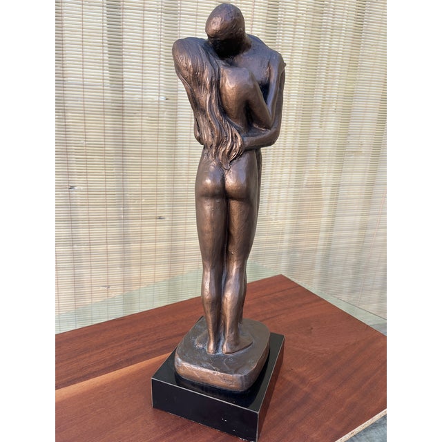 1980s Austin Production "Loving Couple" Brutalist Sculpture Signed by the Artist. For Sale - Image 16 of 16