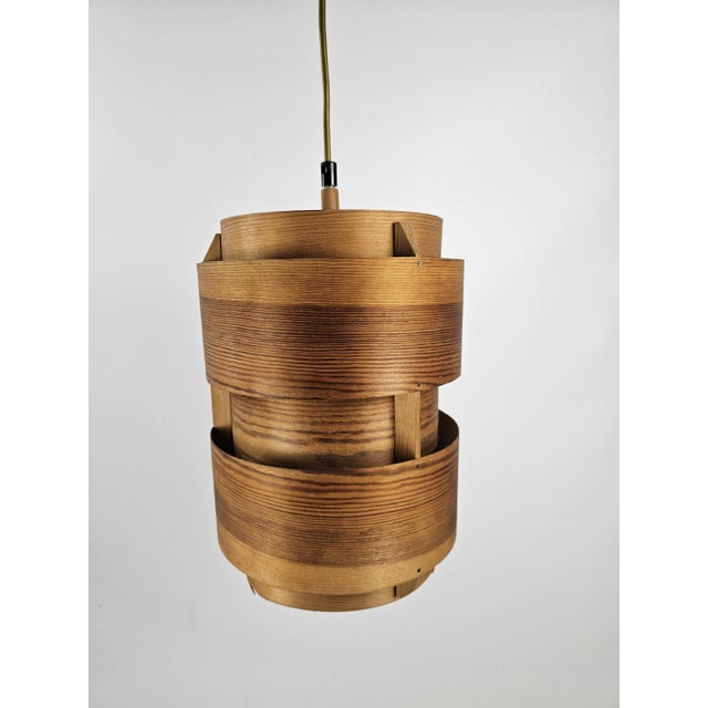 Pendant Lamps in Veneer, Denmark, 1970s, Set of 2 For Sale - Image 6 of 8