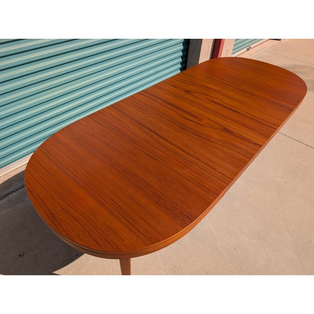 Mid-Century Modern Mid Century Modern Expandable Teak Dining Table by Skaraborgs, C1960s For Sale - Image 3 of 15