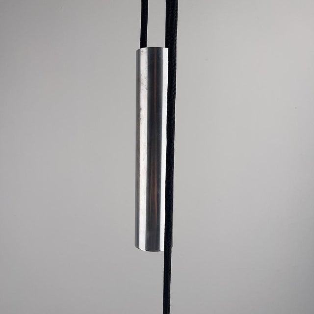 Grey Pendant Lamp with Counterweight, Germany, 1950s For Sale - Image 10 of 11