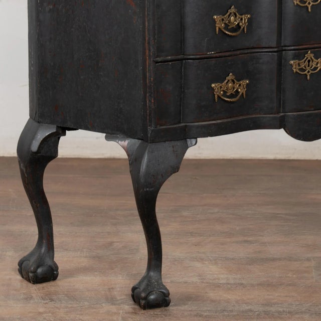 Late 19th Century Black Vitrine Display Curio Cabinet, Denmark For Sale - Image 15 of 17