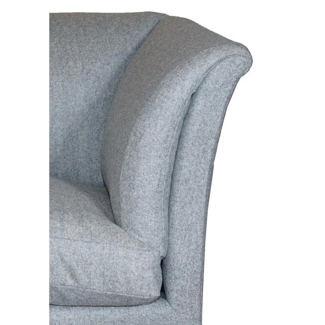 Baring Sofa in Grey Herringbone Wool Upholstery from Howard & Sons For Sale - Image 13 of 18