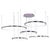 Collection Orbite Chandelier in Aluminum and Acrylic by Jago For Sale - Image 6 of 6