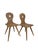 19th Century Rustic Austrian Softwood Peasant Chairs, 1800, Set of 2 For Sale - Image 5 of 5