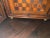 1980s Dark Wood Chessboard 3 Panel Room Divider For Sale - Image 4 of 12