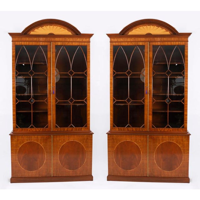 Vintage 20th Century Jupe Table, Chairs, Bookcases & Chiffonier from Harrods, Set of 16 For Sale - Image 13 of 17