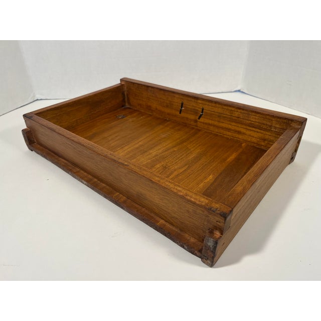 Antique Chinese Portable 3 Drawers Wedding Dowry Wooden Chest Wrought Iron For Sale - Image 9 of 13