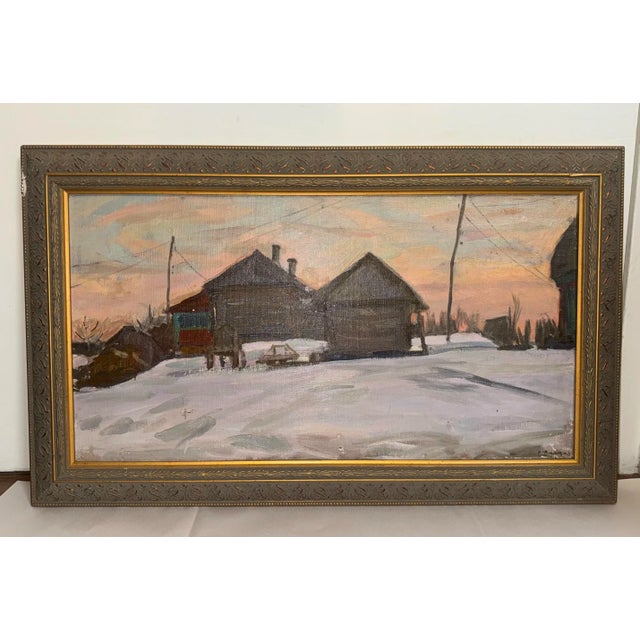 Dmitriev, Ruald, "In the Village," Russian Painting, 1960 For Sale - Image 4 of 12