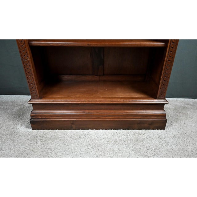 Small Early 20th Century Walnut Bookcase For Sale - Image 12 of 18