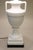 Off-white X Large Hollywood Regency Neoclassical Modern Trophy Urn Porcelain Ceramic Table Lamp 1960's For Sale - Image 8 of 12